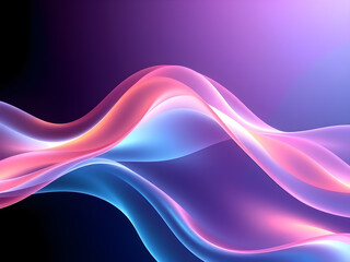3D abstract background with fluid shapes, neon glass, smooth gradients, and dynamic lighting, creating depth and a futuristic feel.