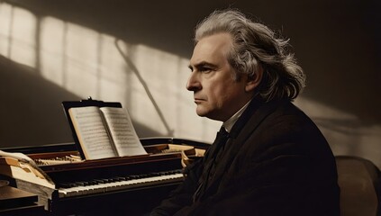 Portrait of Ludwig van Beethoven - Classical Composer