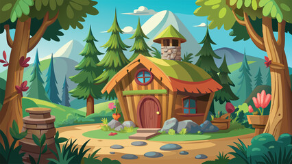 Obraz premium house in the woods