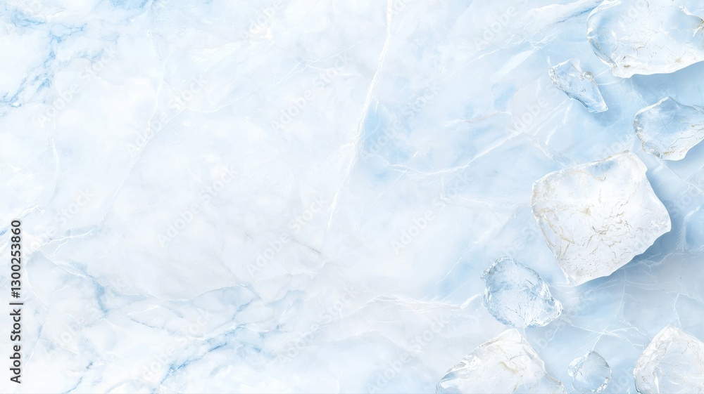 Poster abstract light blue ice texture with frosty details suitable for backgrounds and design projects.