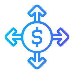 Expand gradient icon