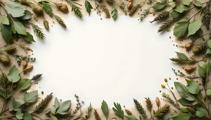 Botanical Frame of Dried Flowers
