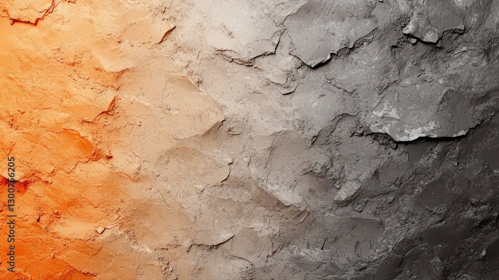 Aufkleber abstract textured background with gradient from warm orange to cool gray hues. perfect for creative 