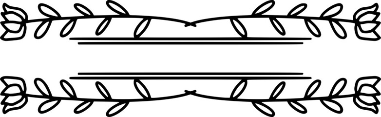 Leaf branch or flower frame