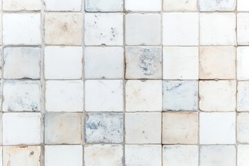 Obraz premium Weathered mosaic tile wall texture