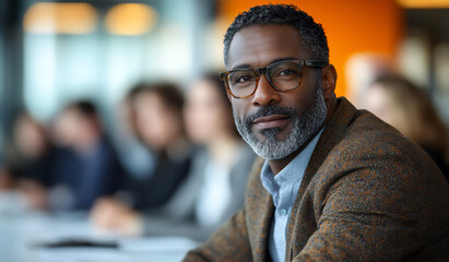 Obraz premium a photo of an engineer in his thirties wearing smart-casual attire,