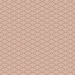 Seamless japanese geometrical pattern. Repeating asian nature textured. Soft mocha mousse colors. Vector illustration.