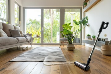 Compact cordless handheld vacuum cleaner for quick, efficient cleaning tasks.