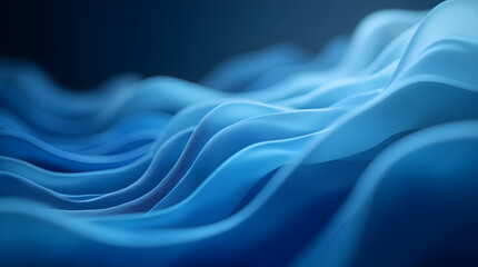 Smooth Blue Waves Abstract Design Background
