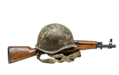 A Helmet and Rifle Tribute