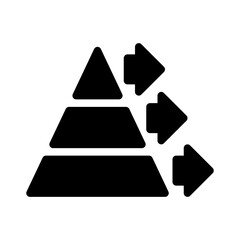 pyramid glyph icon