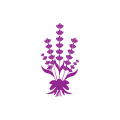 Obraz premium lavender floral aromatic logo vector icon illustration design