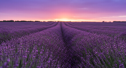 Naklejka premium lavender field in provence france