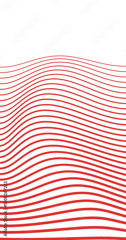Aufkleber abstract wavy, waving, billowy and undulating lines. squiggly, squiggle lines with twist effect. abs