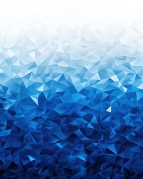 Blue triangle polygon pattern. Geometric shapes abstract background for wallpaper or presentation