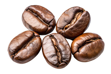 coffee beans on white background