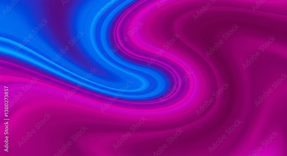 Poster abstract swirling background with vibrant blue and magenta colors. fluid dynamic texture. modern dig