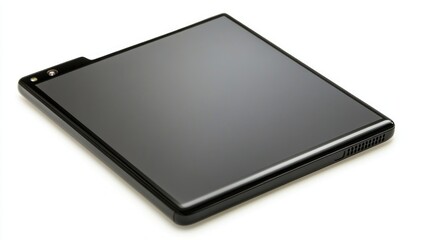 Black phone battery isolated on white