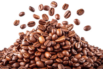 coffee beans on white background