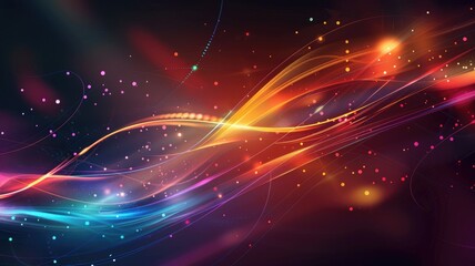 Abstract vivid color wave flowing express the energetic texture. Seamless texture of vividness curve swirling convey sense of harmony and wonderful scene perfect for effect and graphic design. AIG53.