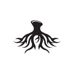 Root vector illustration template design