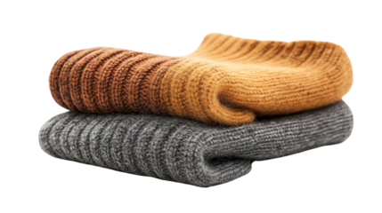 Soft knitted sweaters in autumn colors