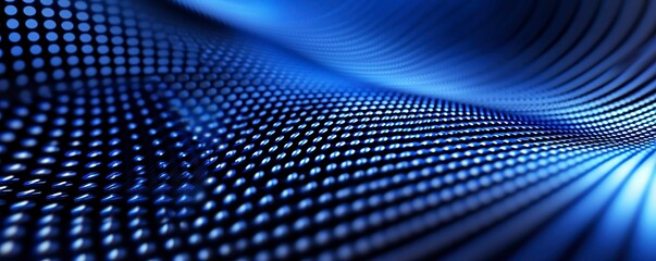Obraz premium Abstract Blue Digital Wave Pattern Background
