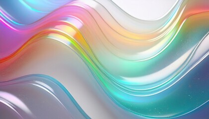 Obraz premium 抽象画、虹色のグラフィック素材