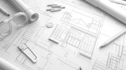 Architectural Blueprint: Home Design & Construction Plans