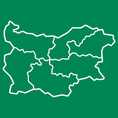 Obraz premium Bulgaria Map Icon Element Symbol Design