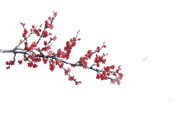 A Plum Blossom Branch Representing Renewal