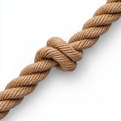Textured strong rope coiled neatly on a wooden surface ideal for various outdoor projects and crafting needs