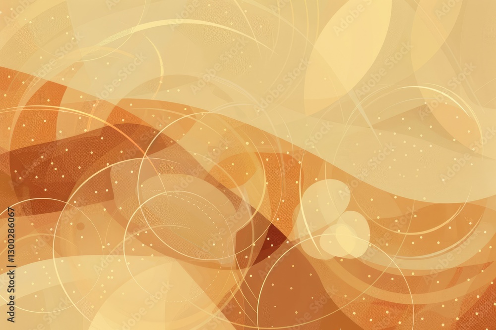 Poster abstract golden rings on a swirling background. 3d design with circular shapes and fluid texture. di