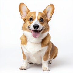 Happy dog with its tongue out, capturing the spirit of joyfulness and playfulness in a bright outdoor environment