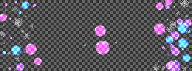 Gray Flake Background Transparent Vector. Flakes Defocused Illustration. Purple New. White Blur Light. Sparkle Texture.