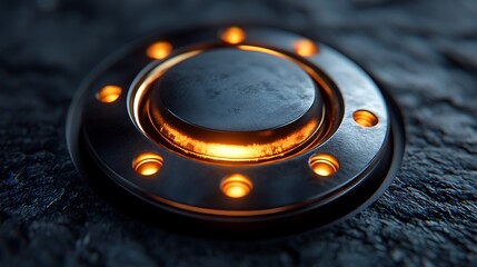 Modern tactile interface with illuminated knobs high resolution hd photo