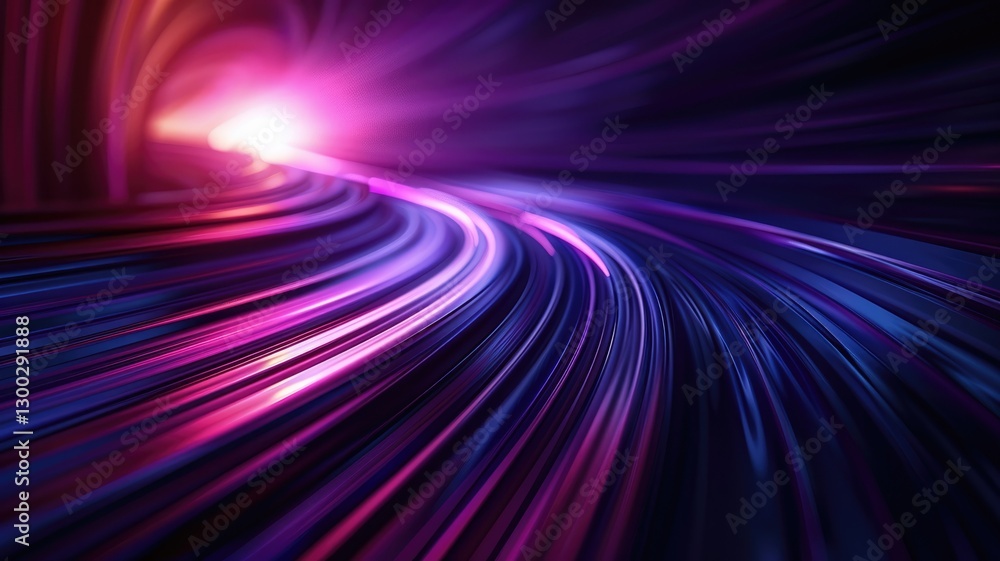 Poster this abstract technology background features colorful lines in dynamic motion, creating a vibrant an