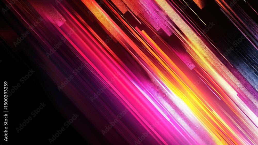 Poster this vibrant abstract background features colorful stripes and dynamic lines, perfect for creative p