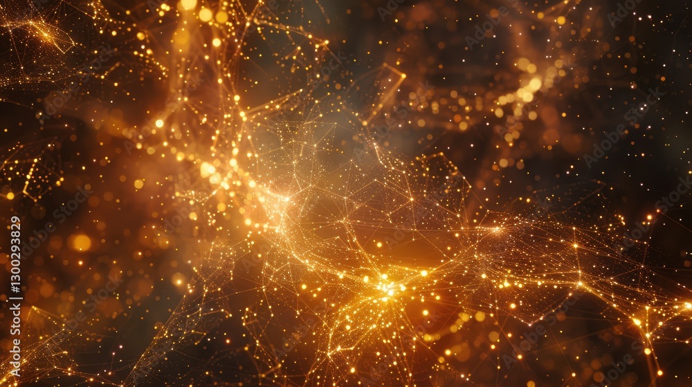 Poster a mesmerizing illustration of ethereal nodes pulsating in a celestial expanse. this captivating abst