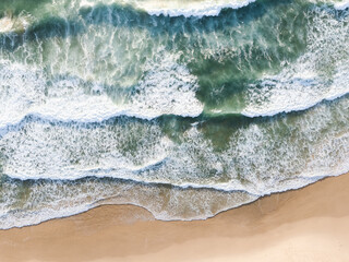 Nobbys Beach - Newcastle Australia - Top Down View