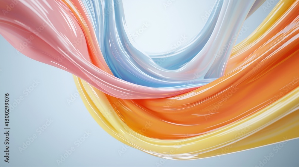Aufkleber dynamic colorful abstract swirls create a sense of movement and energy, perfect for vibrant creative