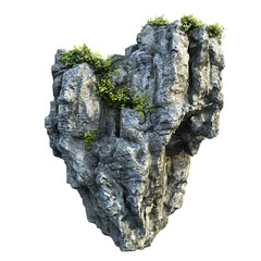 Heavy reef rock isolated