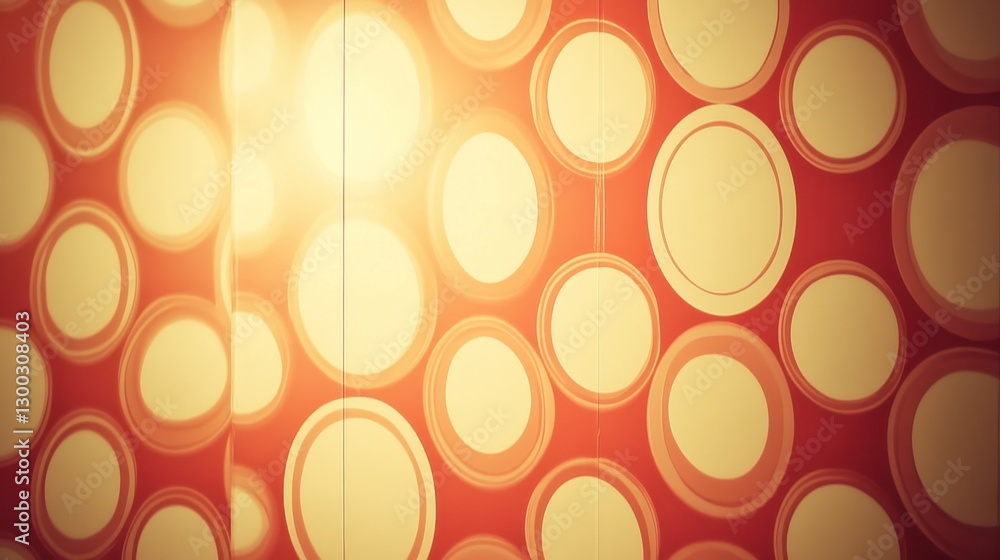 Poster retro patterns with soft pastel tones