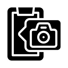 smartphone glyph icon