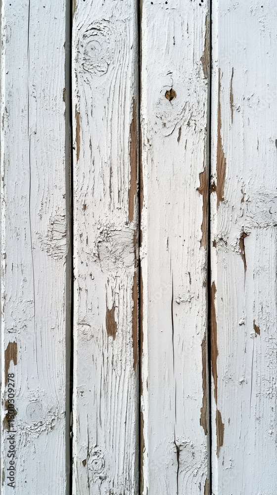 Poster weathered white wooden planks showcase texture and character in a rustic setting