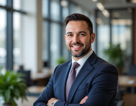 business leader executive dressed in professional attire in office