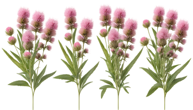 tyle prairie clover flower bush bouquet with pink png 
