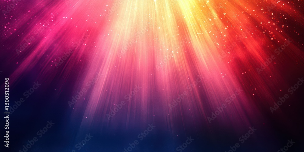 Poster vibrant rays of light creating an abstract cosmic atmosphere during an artistic display