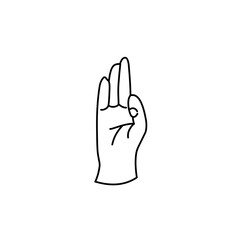 hand gesture doodle