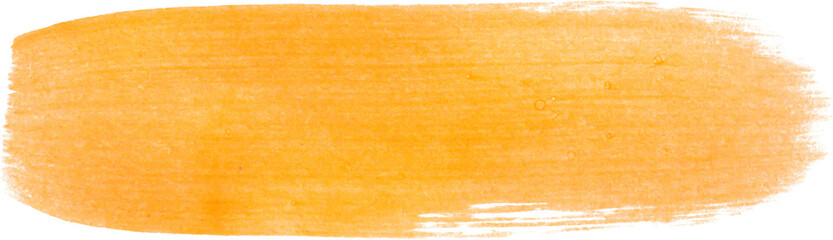 Obraz premium Orange brush stroke isolated on white background